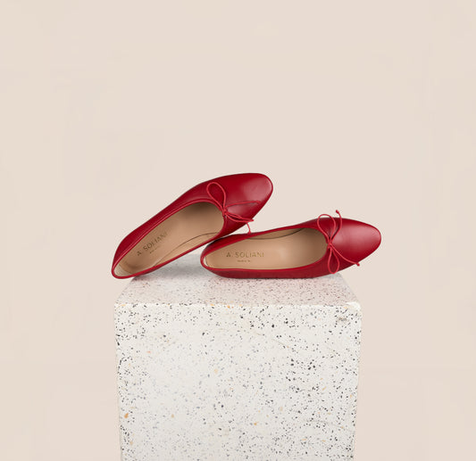 Como Flats in Red - Made In Italy