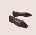 Load image into Gallery viewer, Como - Perforated Chocolate Suede
