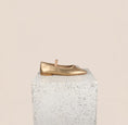Load image into Gallery viewer, Gold Mary Jane Flats
