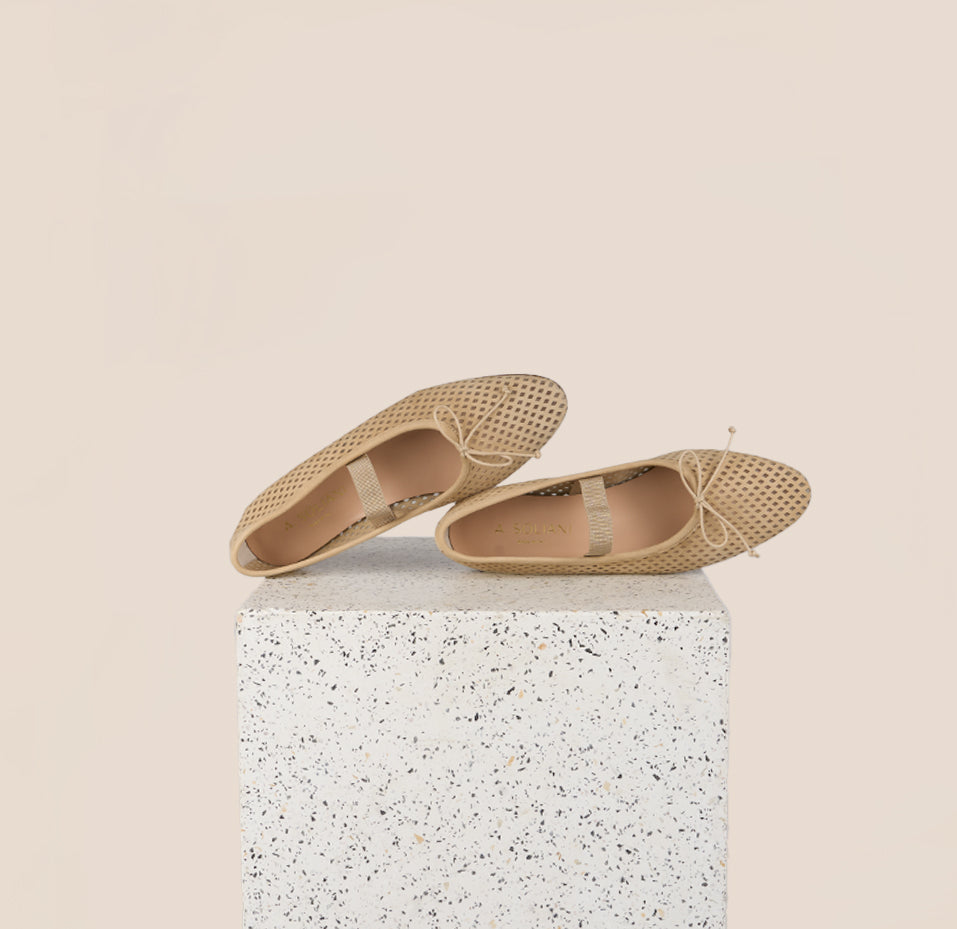Como Strap - Perforated Sand Suede