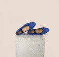Load image into Gallery viewer, Como Denim Flats with a strap
