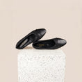 Load image into Gallery viewer, Como Black Leather Flats | Made in Italy
