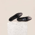 Load image into Gallery viewer, Como Italian Leather Ballet Flats in Bronze Dots Printed Suede
