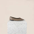 Load image into Gallery viewer, Como Italian Leather Flats in Dark Taupe Side
