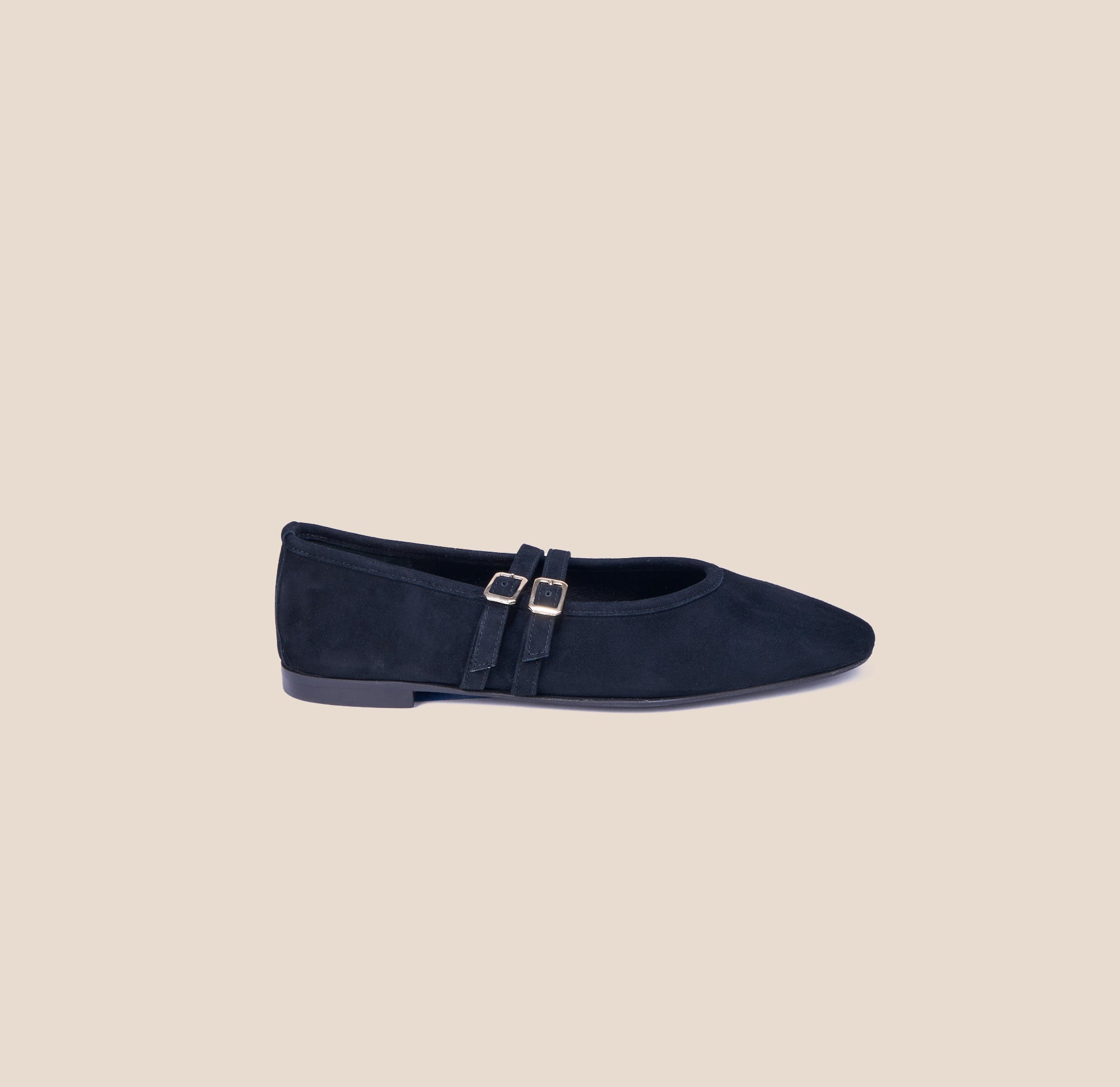 Cori 2 Buckle - Black Suede
