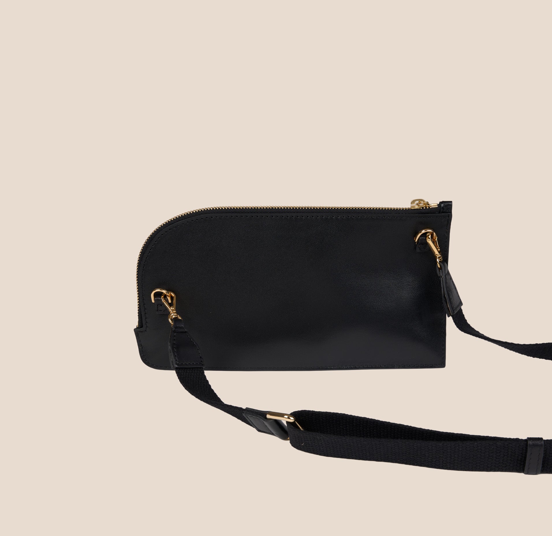 Crossover Bag - Black Leather – A. Soliani