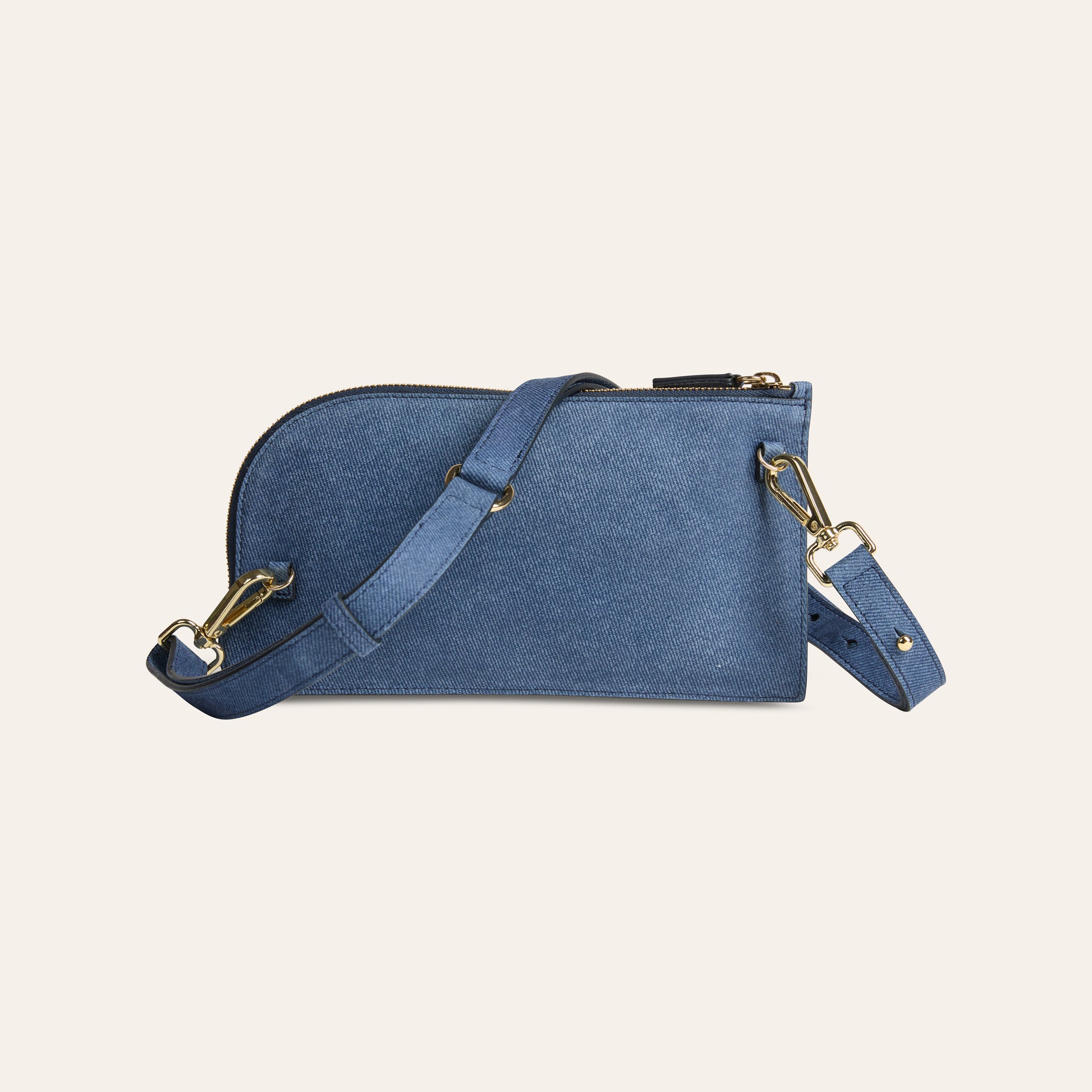 Crossover Bag - Denim Suede