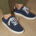 Load image into Gallery viewer, Palermo Sneakers Men Navy Suede