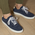 Load image into Gallery viewer, Palermo Sneakers Men Navy Suede
