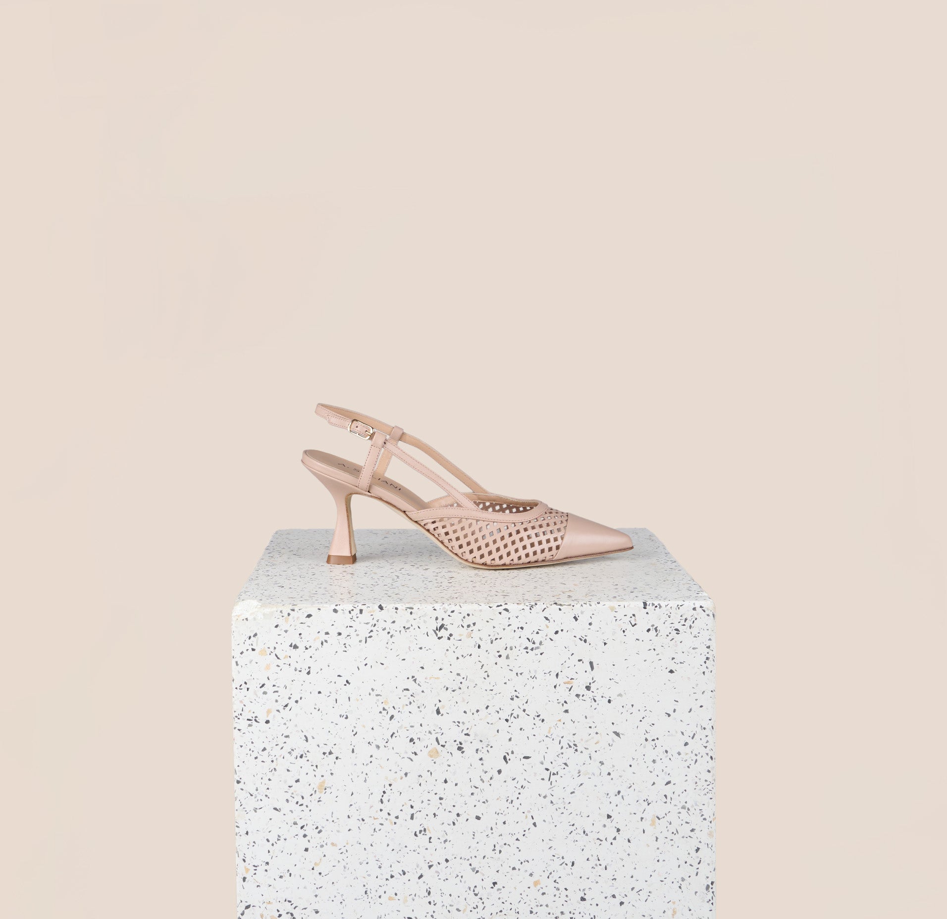 Emma - Perforated Beige Nude – A. Soliani