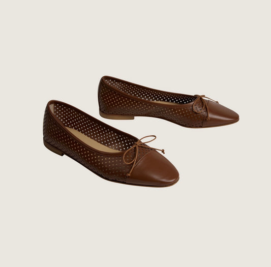 Como - Perforated Cognac