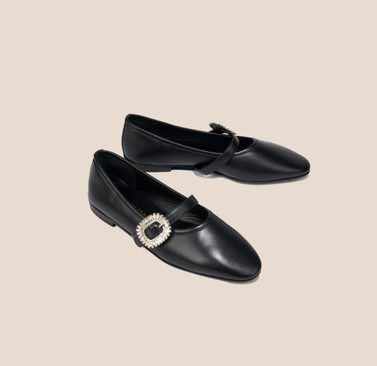 Gemma - Black Leather