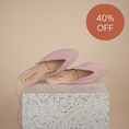 Load image into Gallery viewer, Scala Mule - Peony Suede SAMPLE SALE - FINAL SALE
