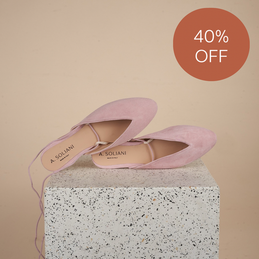 Scala Mule - Peony Suede SAMPLE SALE - FINAL SALE