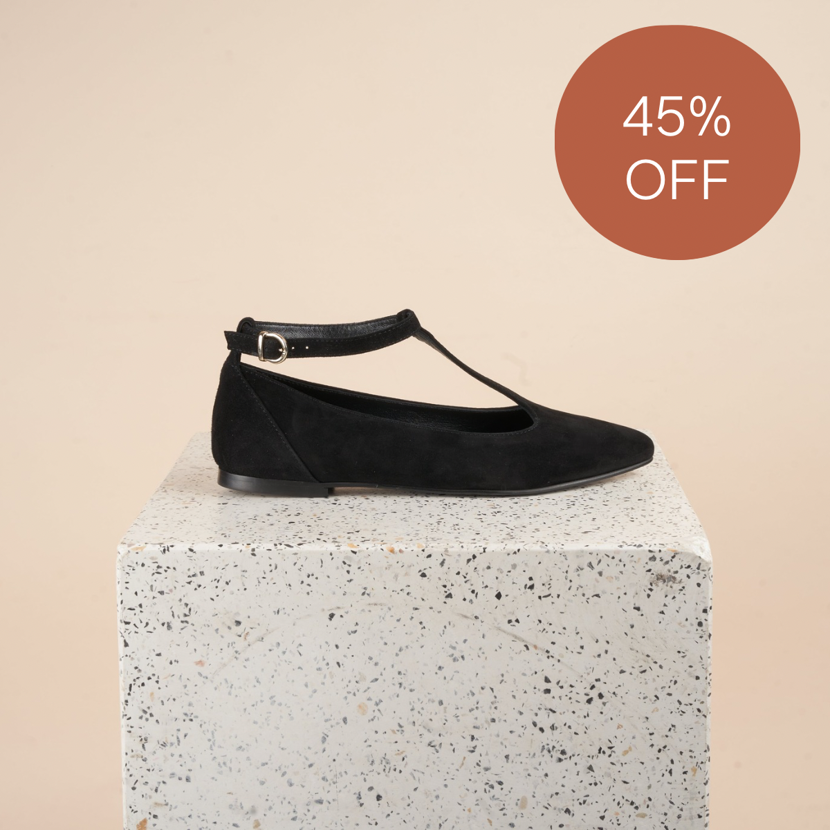 Sorrento - Black Suede SAMPLE SALE - FINAL SALE