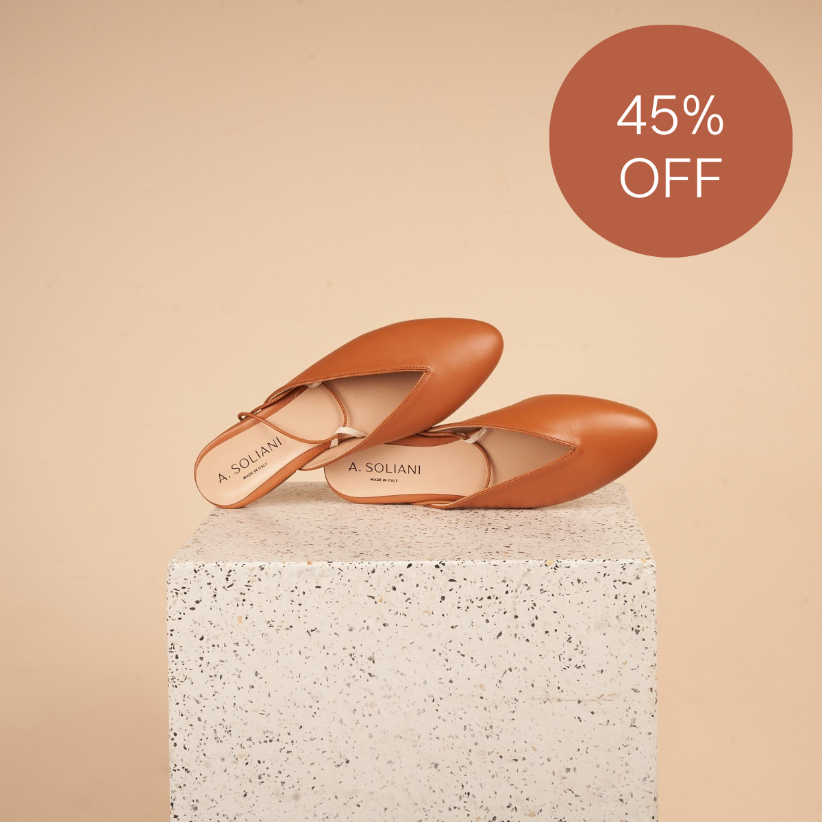 Scala Mule - Caramel SAMPLE SALE - FINAL SALE