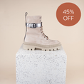 Load image into Gallery viewer, Atina - Oat Suede SAMPLE SALE - FINAL SALE
