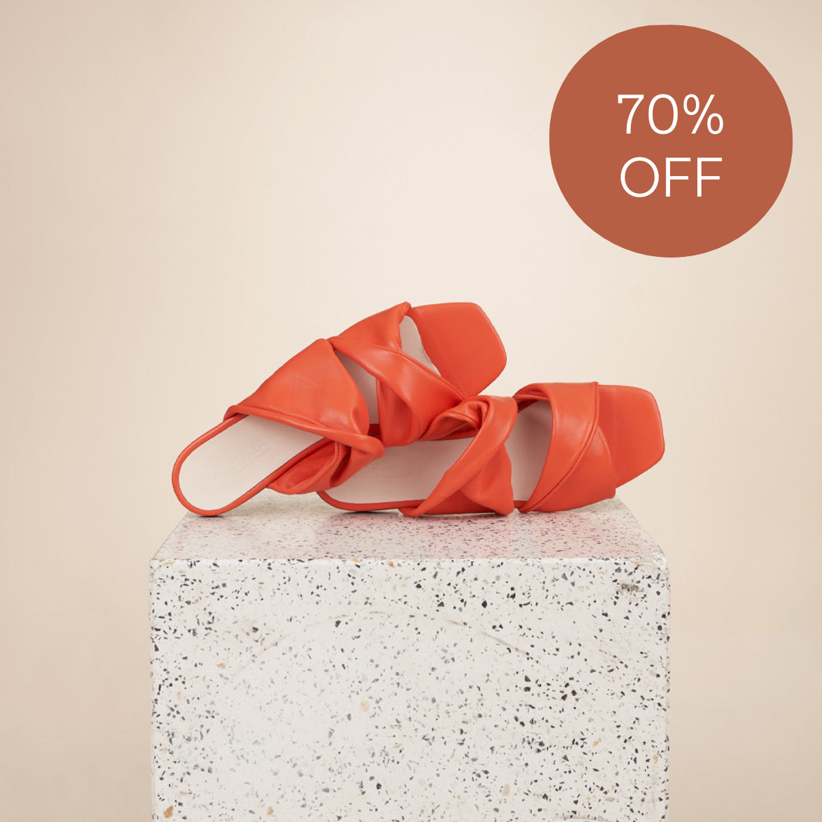 Lido - Sorbet Nappa Sandals SAMPLE SALE - FINAL SALE