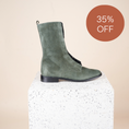 Load image into Gallery viewer, Milano - Army Green Suede SAMPLE SALE - FINAL SALE
