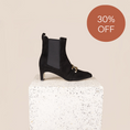 Load image into Gallery viewer, Alice - Black Suede SAMPLE SALE - FINAL SALE
