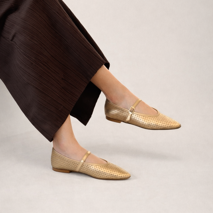 Cori - Perforated Gold Foil