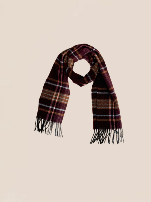 Scarf - Burgundy Plaid