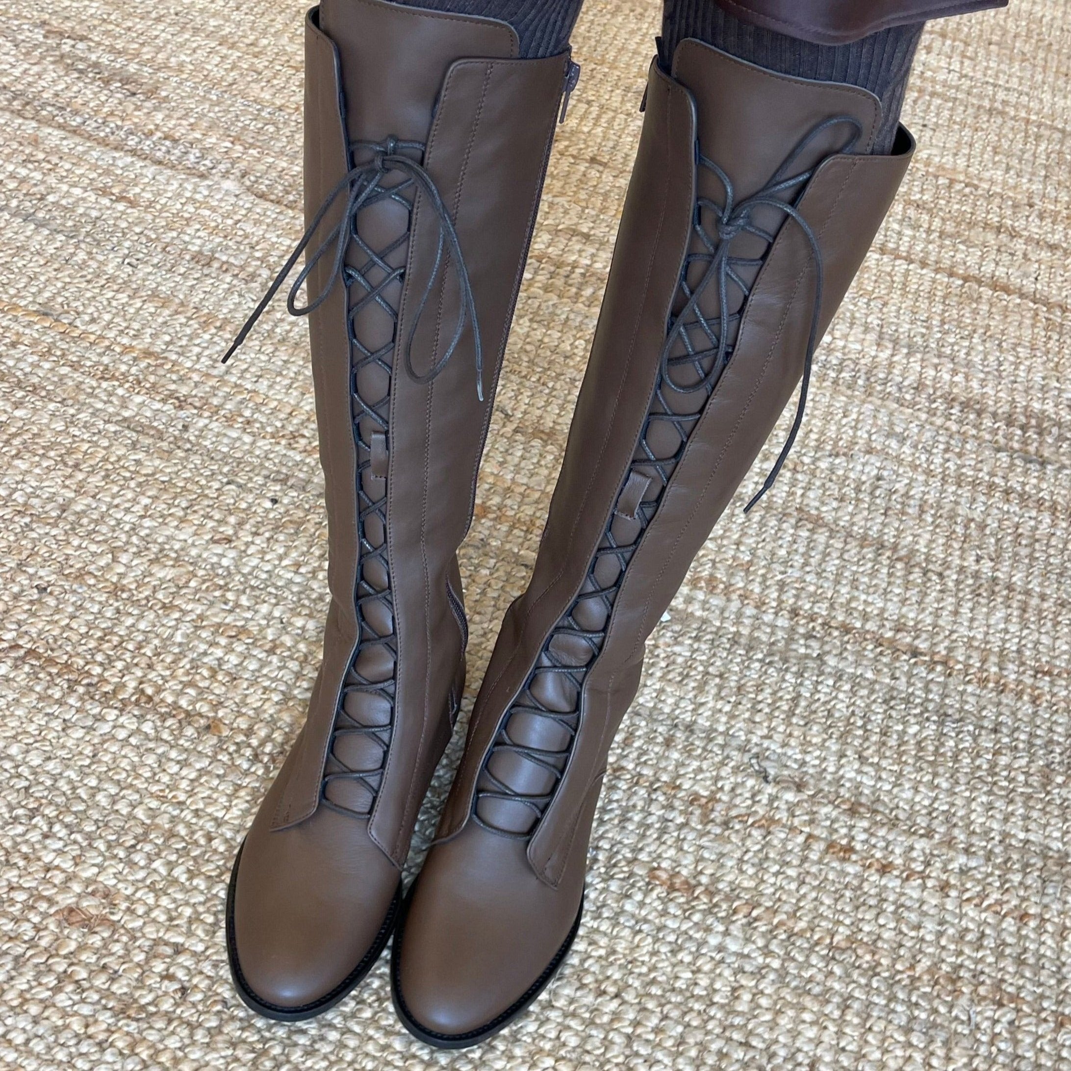 Milano Tall - Chocolate Leather A. Soliani