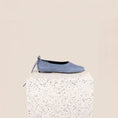 Load image into Gallery viewer, Italian denim leather flats
