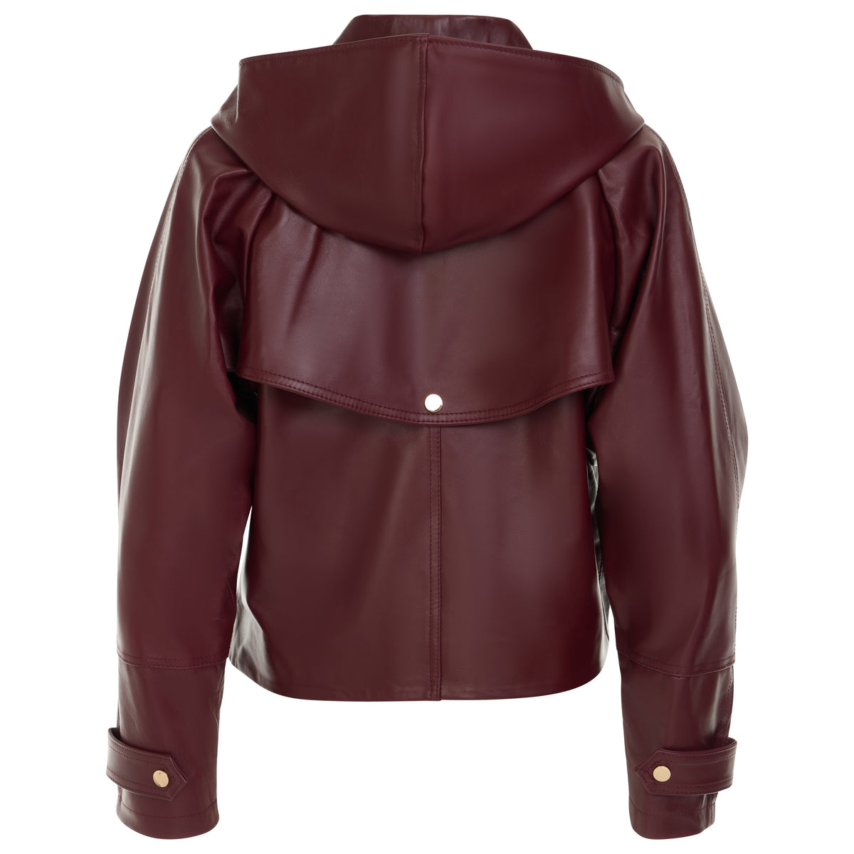 Aura Leather Jacket - Bordeaux