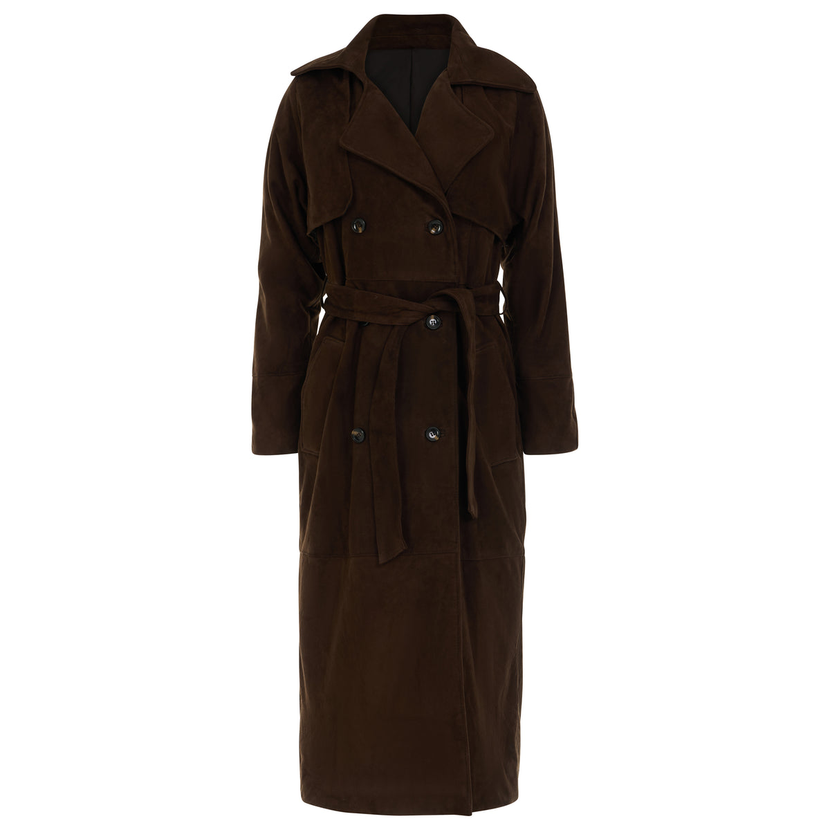 Ambra-Long Suede Jacket