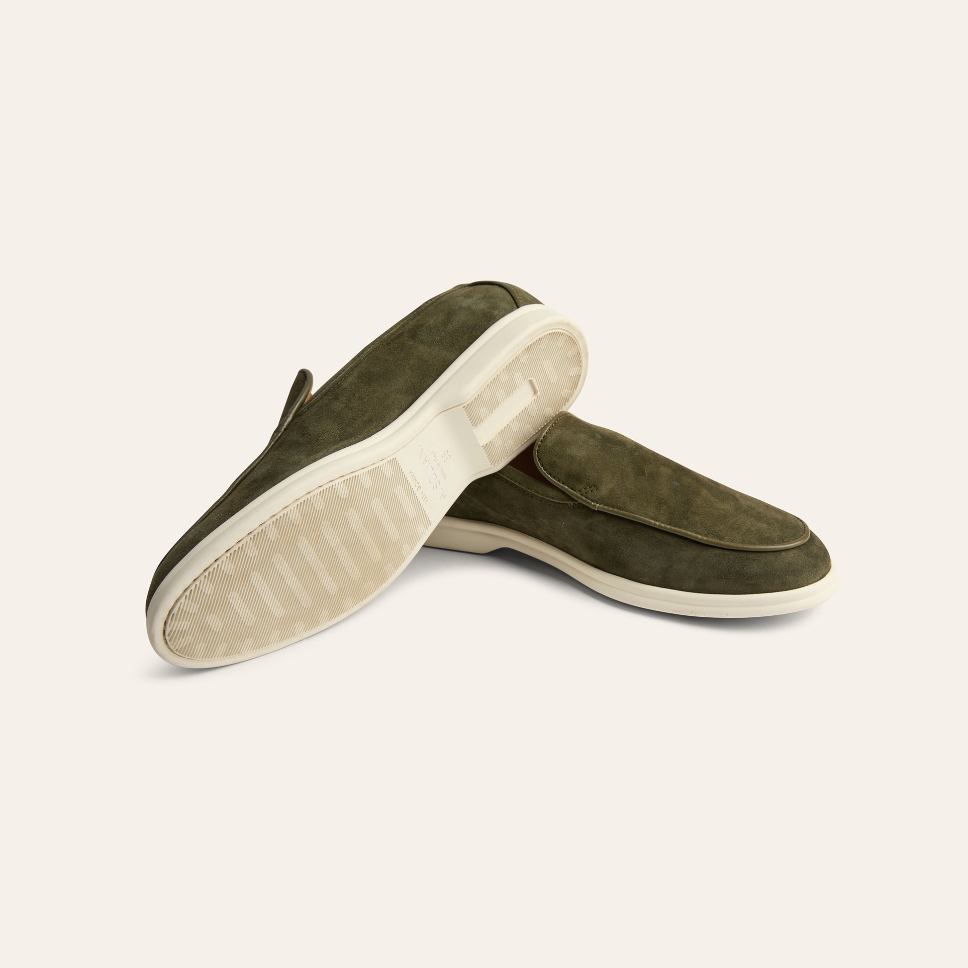 Lisa Sneaker Loafer - Army Green Suede