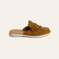 Load image into Gallery viewer, Lisa Slide Sneaker Tassels - Bronze Suede
