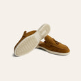 Load image into Gallery viewer, Lisa Slide Sneaker Tassels - Bronze Suede

