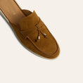 Load image into Gallery viewer, Lisa Slide Sneaker Tassels - Bronze Suede