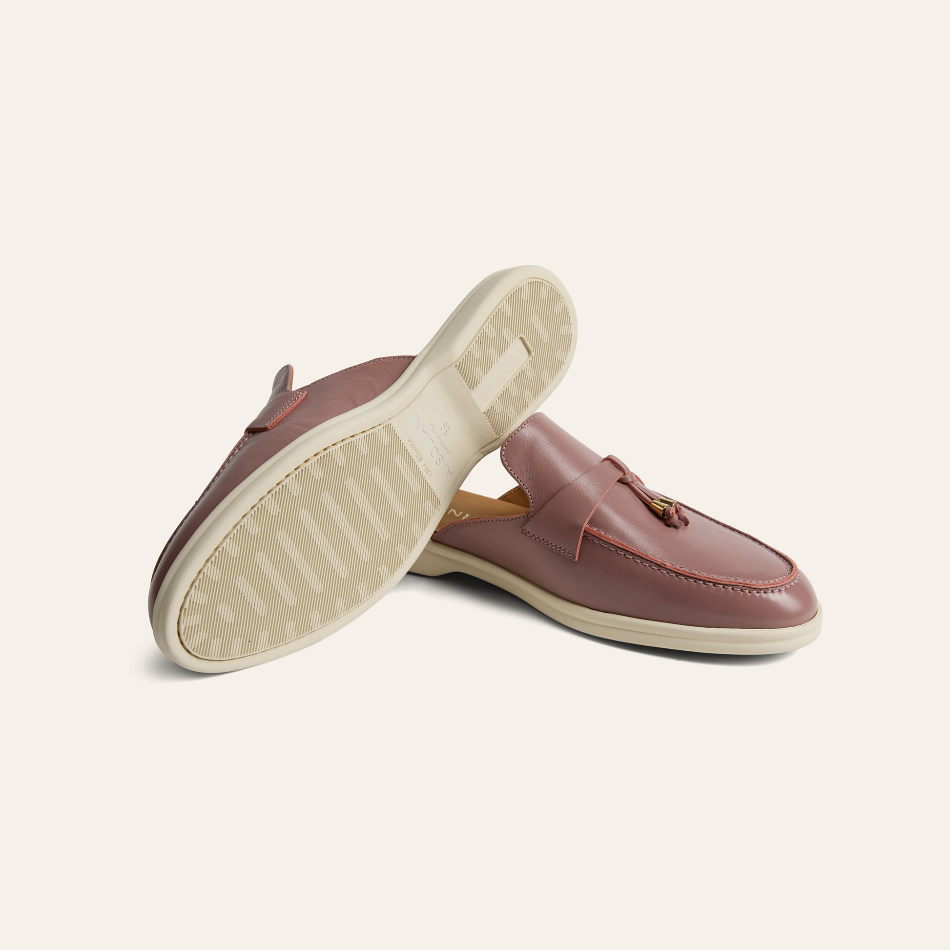 Lisa Slide Sneaker Tassels - Mauve