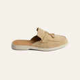 Load image into Gallery viewer, Lisa Slide Sneaker Tassels - Sand Suede