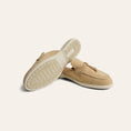 Load image into Gallery viewer, Lisa Slide Sneaker Tassels - Sand Suede
