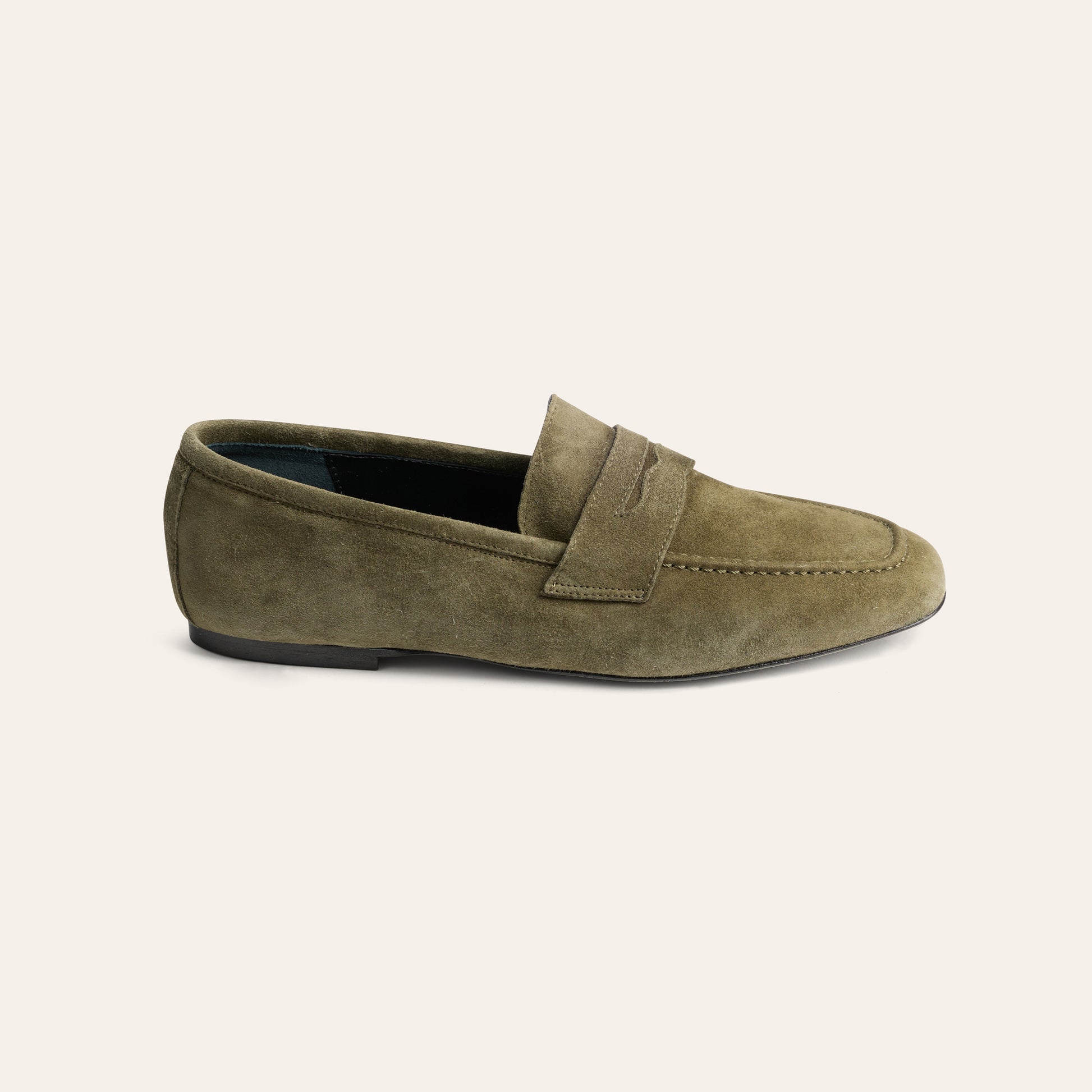 Lodi Due - Army Green Suede