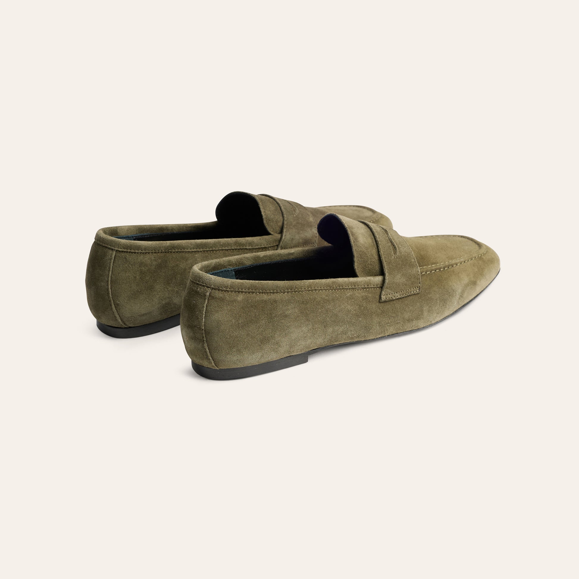 Lodi Due - Army Green Suede