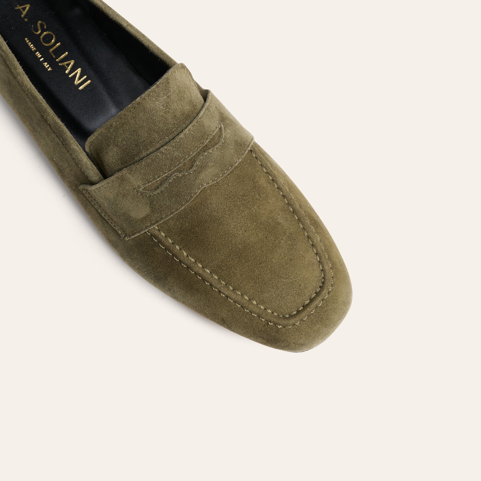 Lodi Due - Army Green Suede