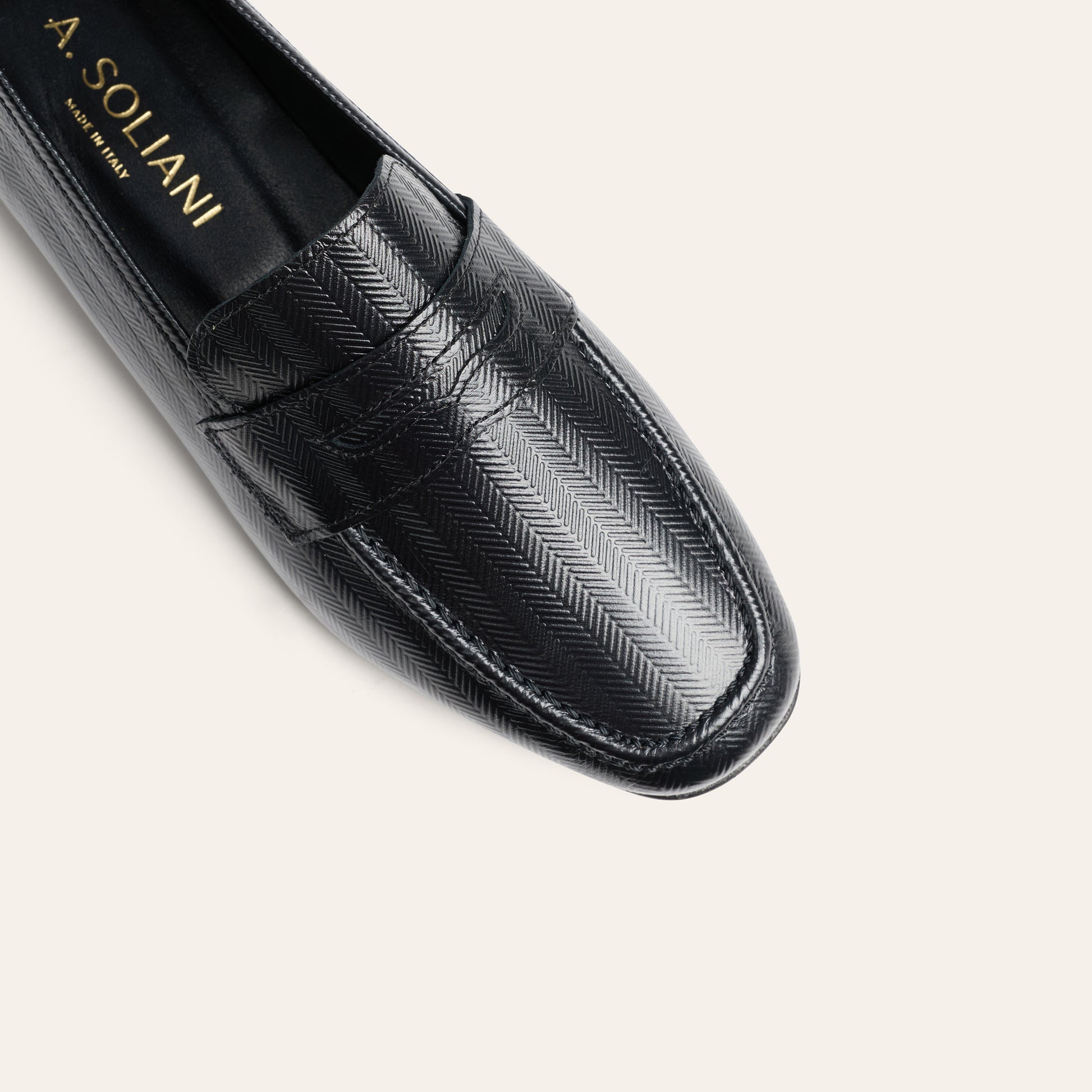 Lodi Due - Black Herringbone