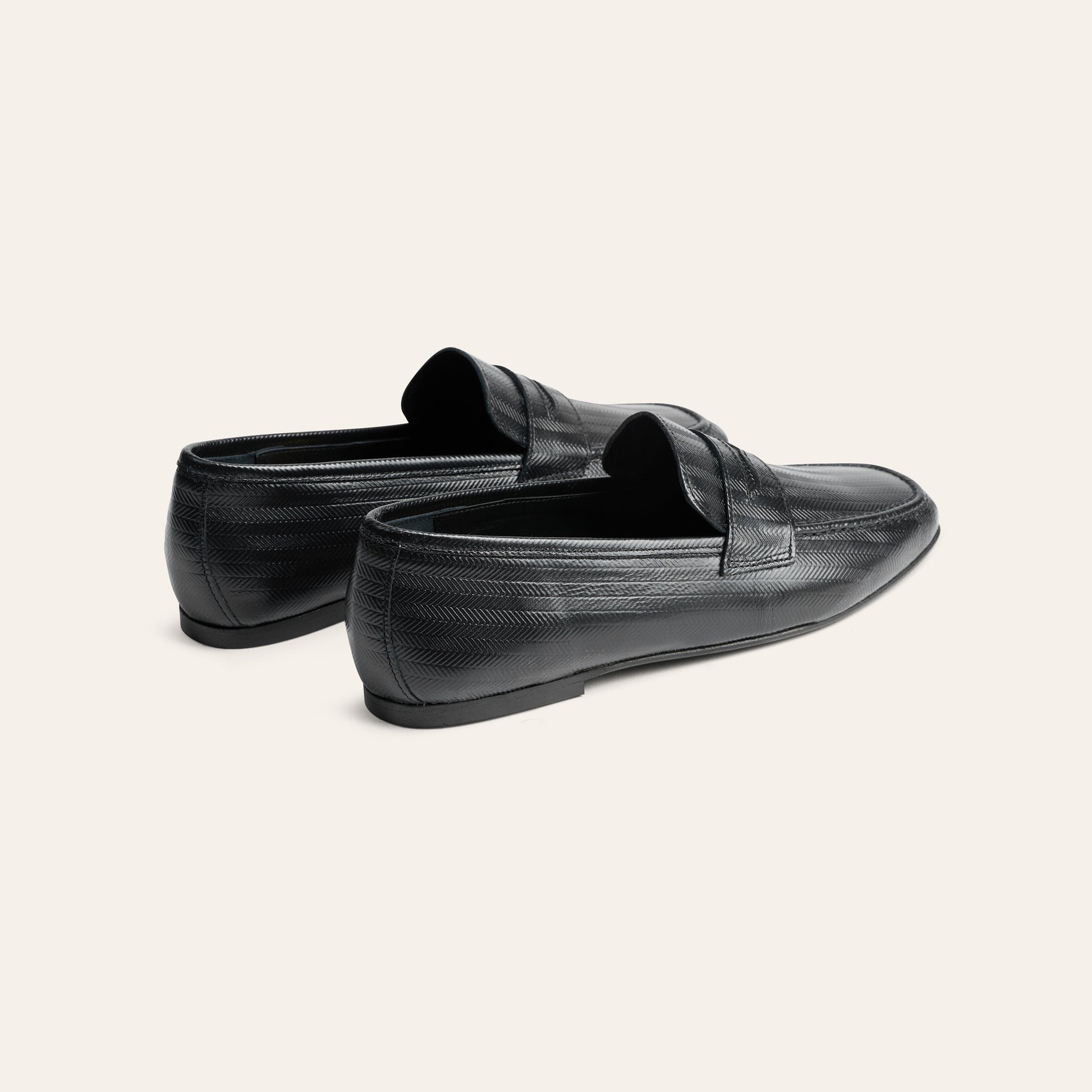 Lodi Due - Black Herringbone