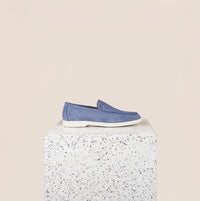 Lisa Sneaker Loafer - Light Blue Suede