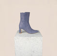 Load image into Gallery viewer, Denim Zip Up Heeled Boots
