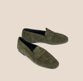 Load image into Gallery viewer, Lodi Due - Army Green Suede
