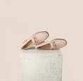 Load image into Gallery viewer, Lodi Chain Blush Leather Loafers
