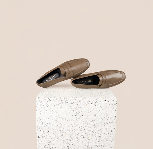 Lodi Dark Taupe Loafers 