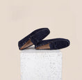 Load image into Gallery viewer, Matteo Driving Shoe - Navy Suede