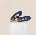 Load image into Gallery viewer, Palermo Navy Suede Sneakers