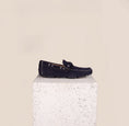 Load image into Gallery viewer, Matteo Driving Shoe - Navy Suede